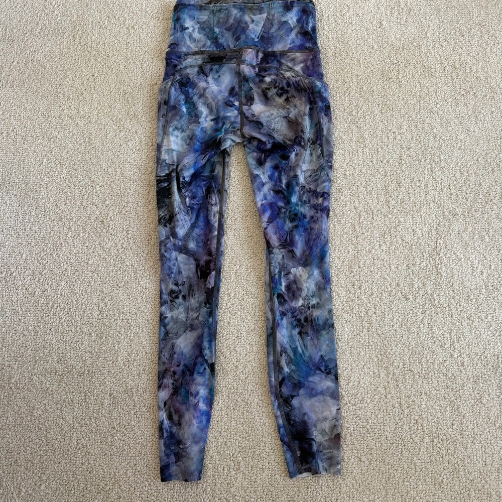 lululemon athletica Kids Blue and Black Leggings